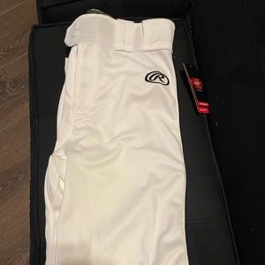 Rawlings baseball pants. New with tags. White with black stripe.